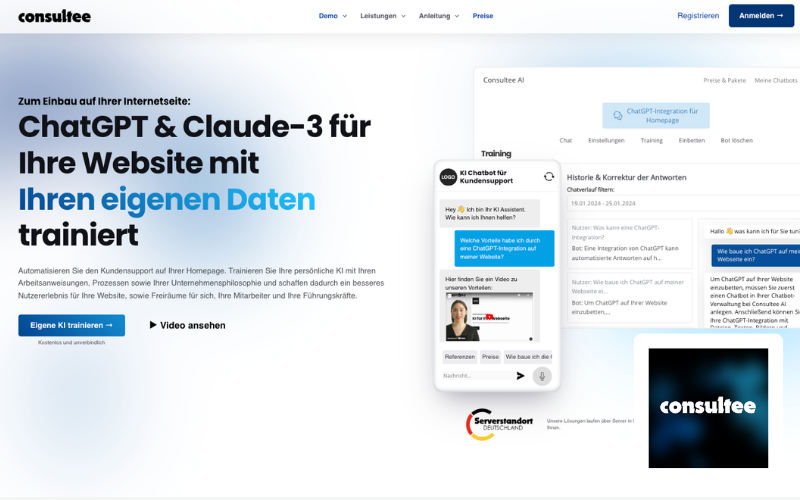 Consultee AI Logo Web Design Beremen